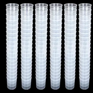 100Pcs 100ML Plastic Graduated Measuring Beaker Set, Clear Liquid Measuring Mixing Cups for Epoxy Resin, Liquid Container Beakers for Resin Epoxy