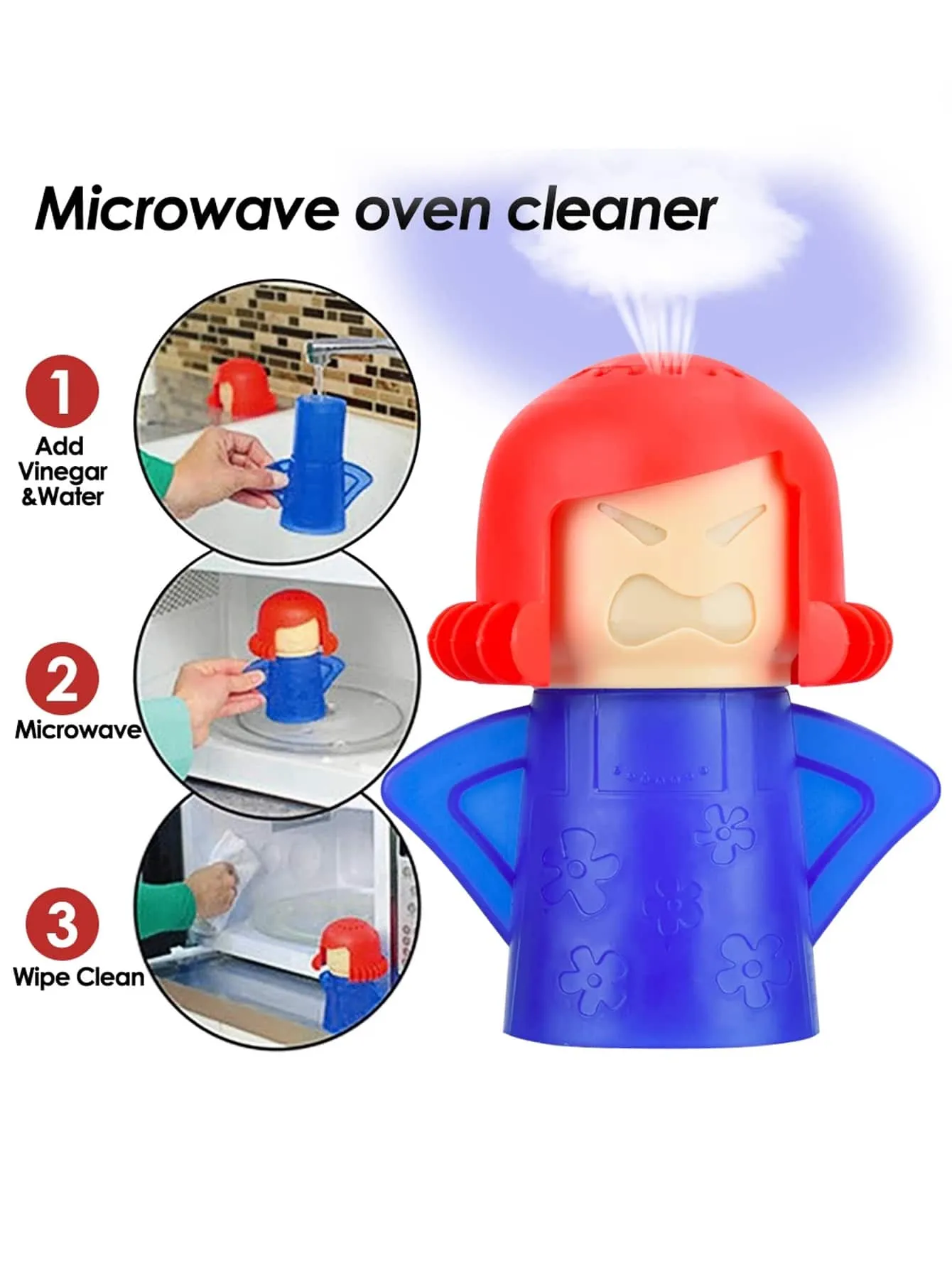 1pc Cartoon Microwave Cleaner