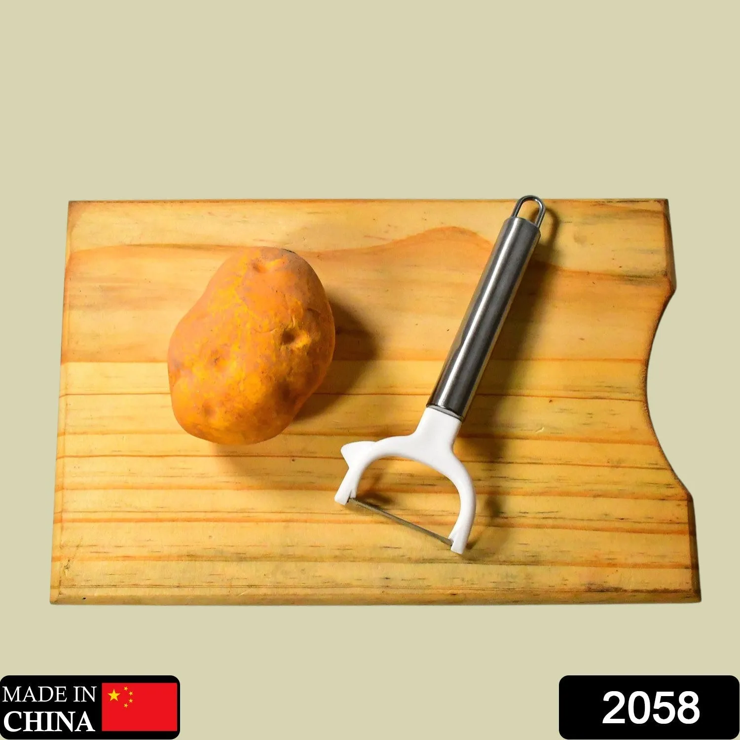 2058 Vegetable Peeler for Kitchen, Stainless Steel Potato Peeler with Sharp Blades