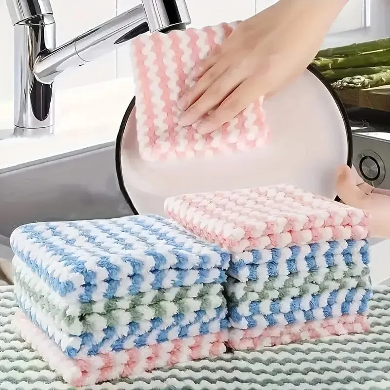 5-Pack: Ultra-Soft Microfiber Dish Cloths