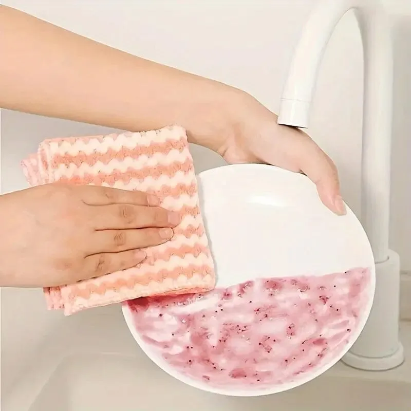 5-Pack: Ultra-Soft Microfiber Dish Cloths