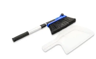 ADJUSTABLE BROOM WITH DUST PAN