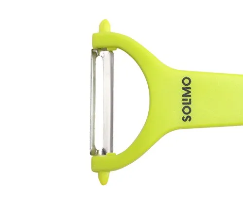 Amazon Brand - Solimo Plastic Kitchen Peeler - Green