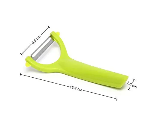 Amazon Brand - Solimo Plastic Kitchen Peeler - Green