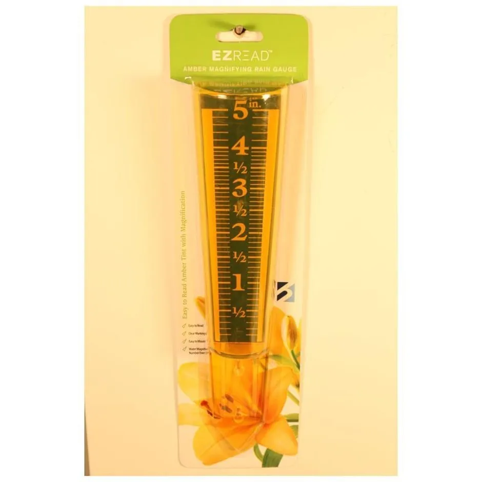 AMBER MAGNIFYING RAIN GAUGE