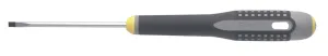 Bahco ERGO handled Screwdriver.  Slotted head, Flared tip, 197mm, blade 75mm,  2.5mm tip