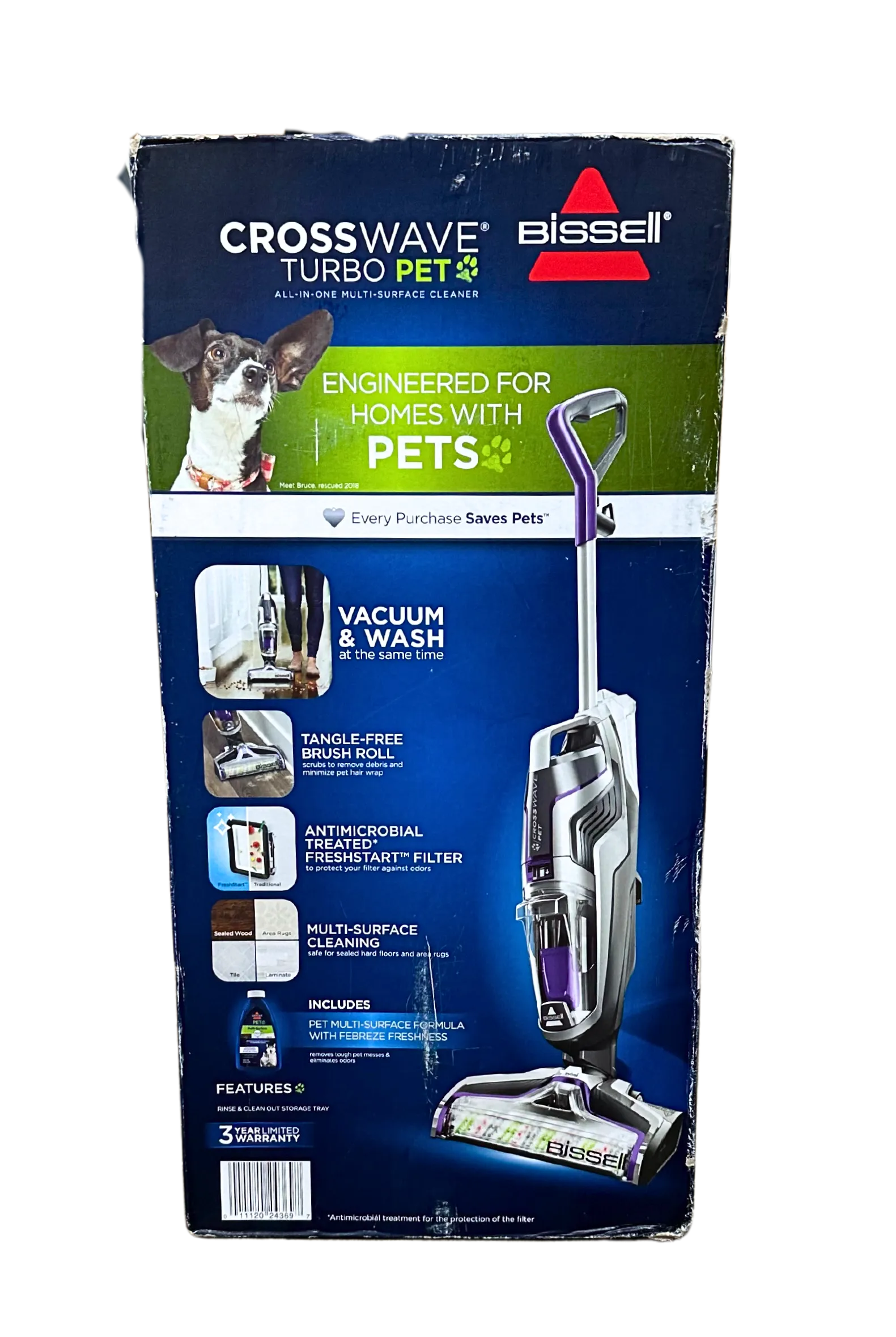 BISSELL® CrossWave® Turbo Pet Pro Multi-Surface Wet-Dry Vacuum 2328