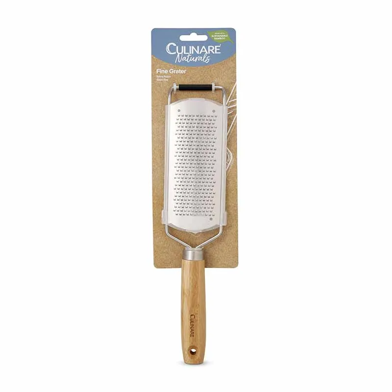 Culinare Naturals Bamboo Handle Fine Grater