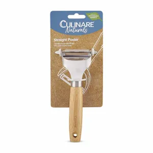 Culinare Naturals Bamboo Handle Straight Peeler