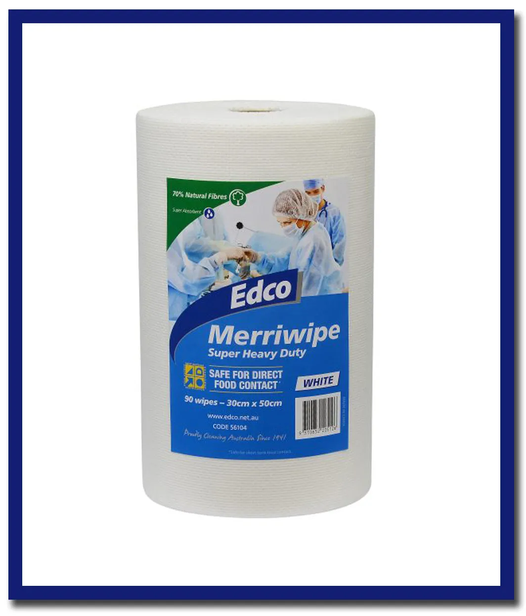 Edco Merriwipe Super Heavy Duty Wipes - 90 Sheets Per Roll