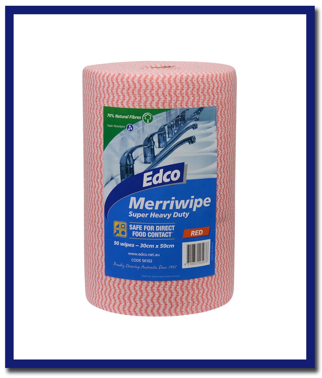 Edco Merriwipe Super Heavy Duty Wipes - 90 Sheets Per Roll