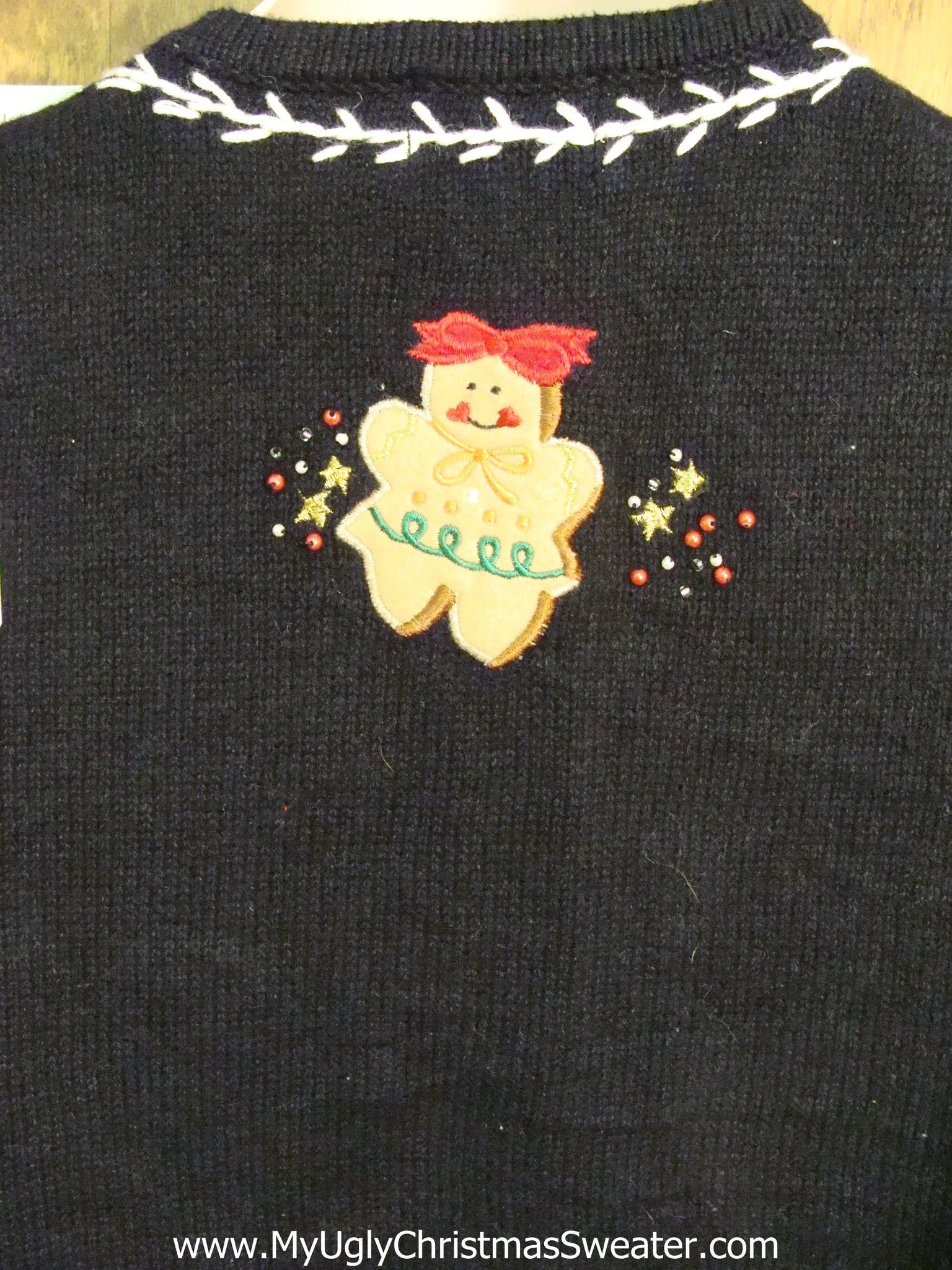 Gingerbread Men and Cocoa Tacky ChristmasSweater Vest