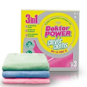 JML Microfibre Cleaning Cloths - 3 Pack