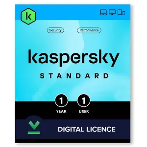 Kaspersky Standard 1 Device 1 Year - Digital code delivered via email