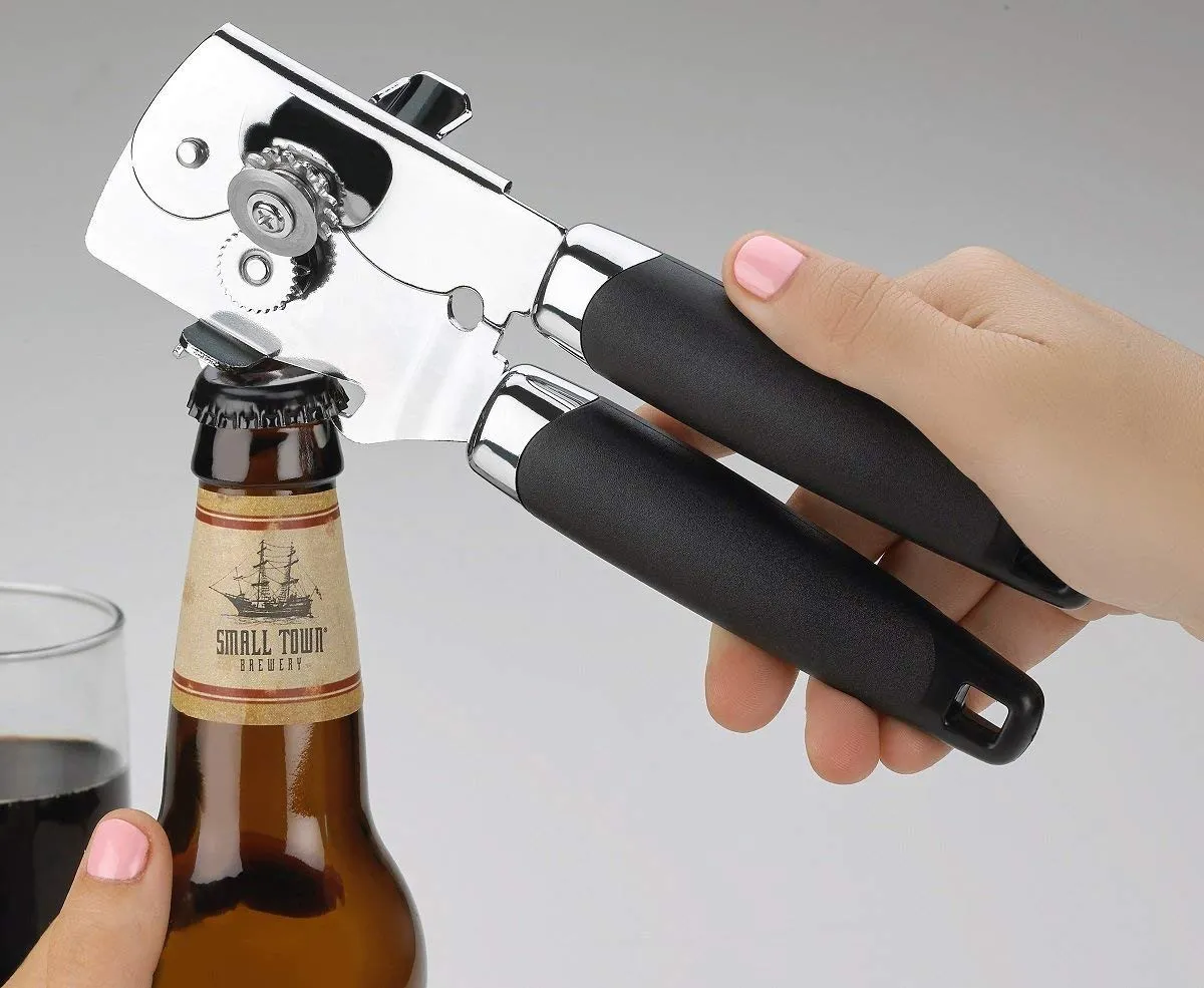 Kitch N Wares Professional Can Opener with Built-In Bottle Opener, 2