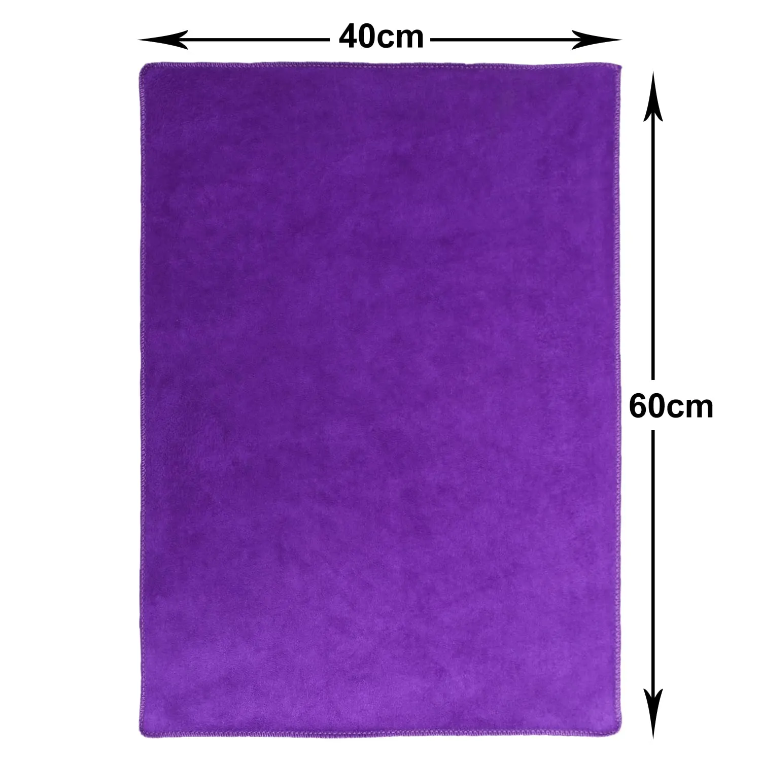 Kuber Industries Cleaning Cloths|Microfiber Highly Absorbent Wash Towels for Kitchen,Car,Window,24 x 16 Inch,Pack of 2 (Purple)