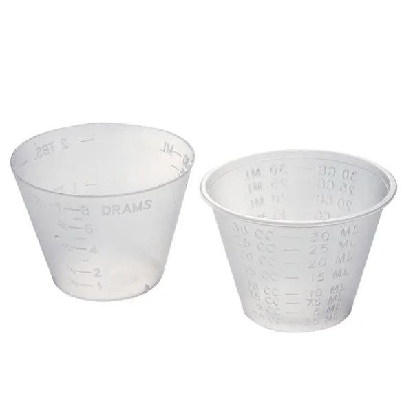 Plastic Medicine Cups 1 oz (100/pack)