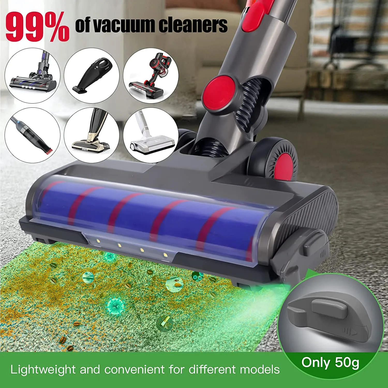 Vacuum Cleaner Dust Display LED Lamp