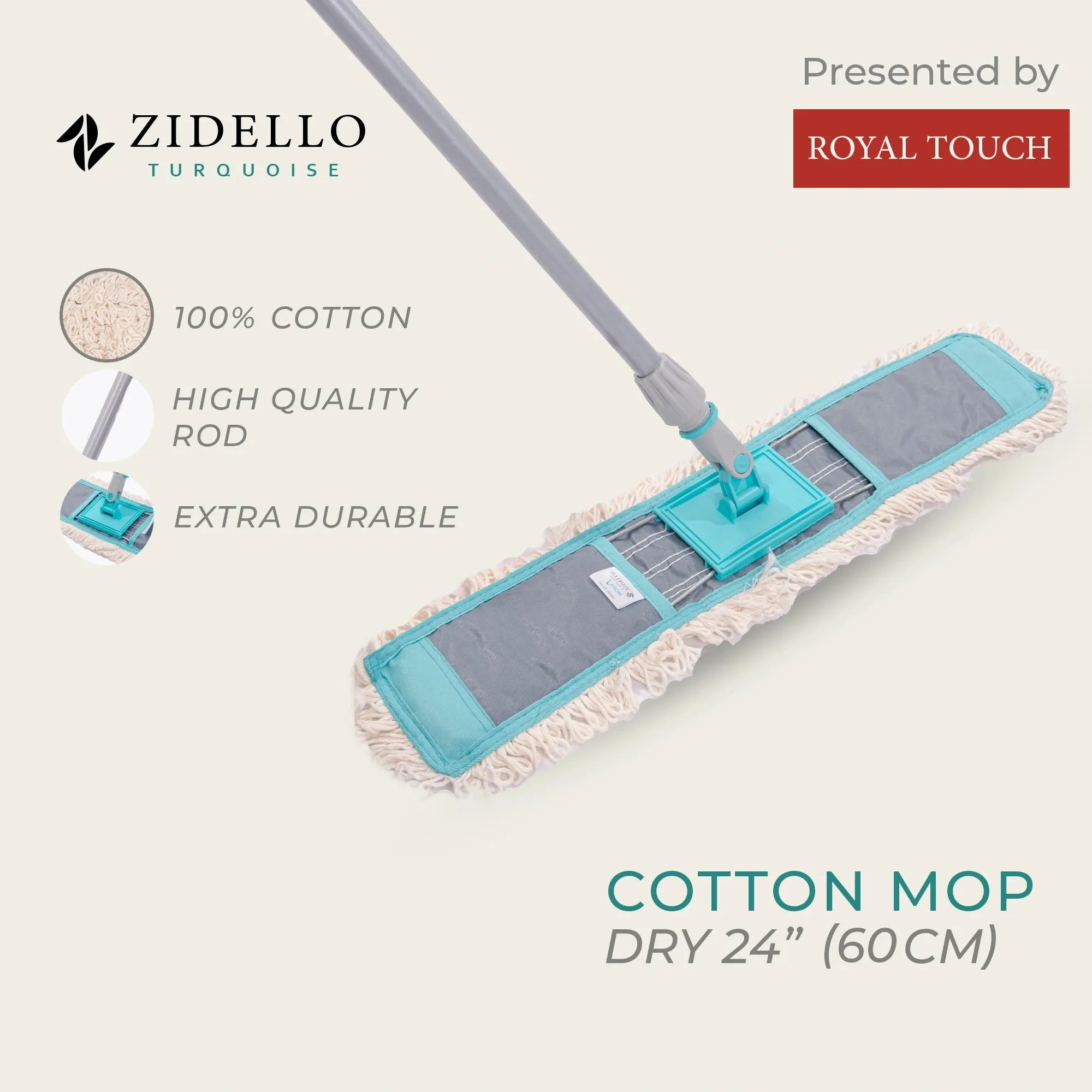 Zidello COTTON MOP - DRY 24″ INCH (60CM)